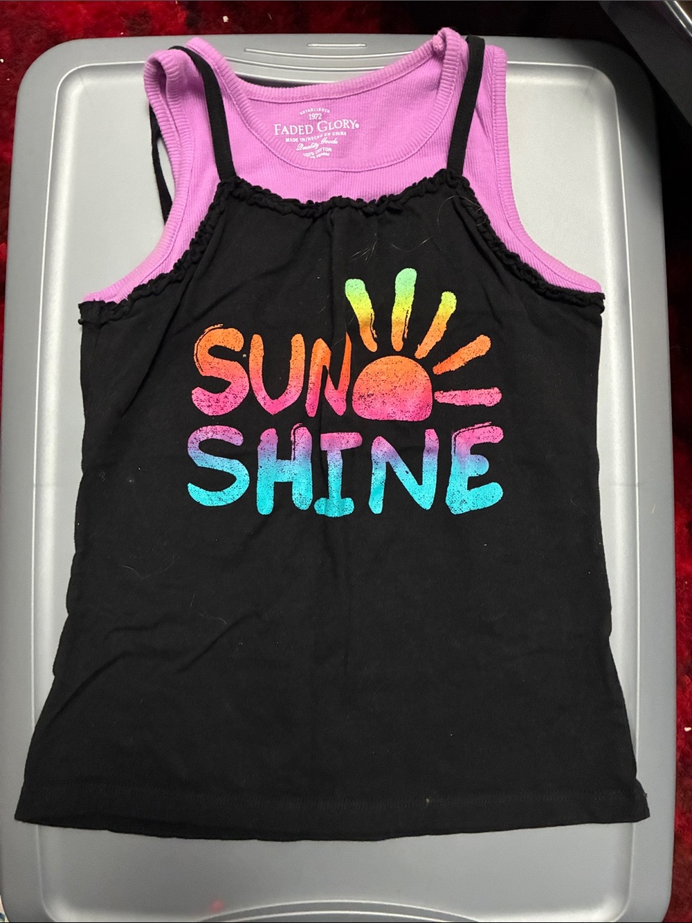 Girls sunshine tank 7/8